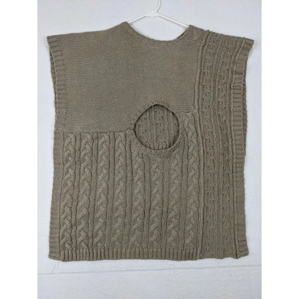 Ann Taylor Loft Sweater Vest Womens Sz‎ XS Tan 100% Acrylic